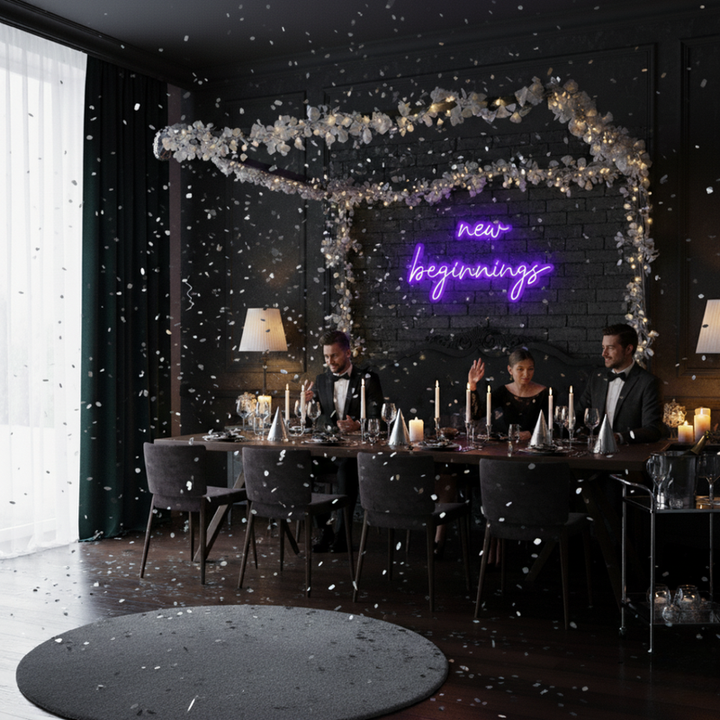 New Beginnings Neon Sign for home or office décor by Neon.Shop