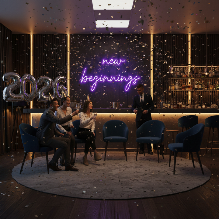 New Beginnings Neon Sign for home or office décor by Neon.Shop