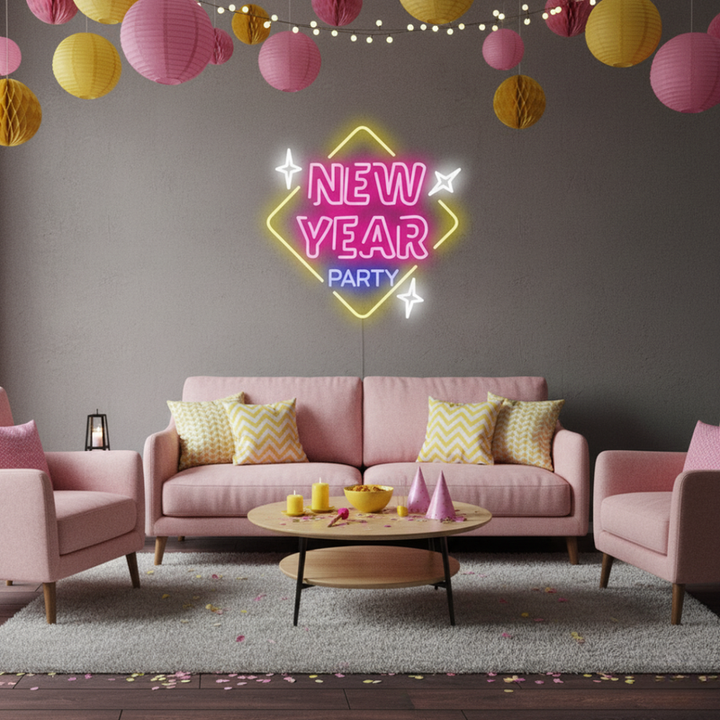 New Year party Neon sign
