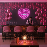 New Year Heart Neon Sign for home and party décor by Neon.Shop