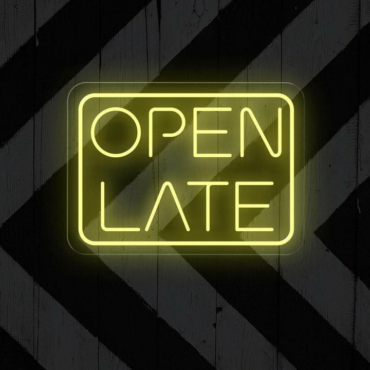 Open Late Business Neon Sign