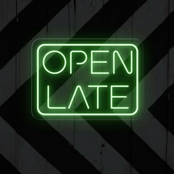 Open Late Business Neon Sign