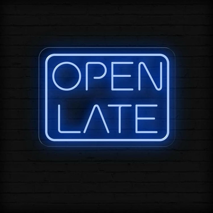 Open Late Business Neon Sign