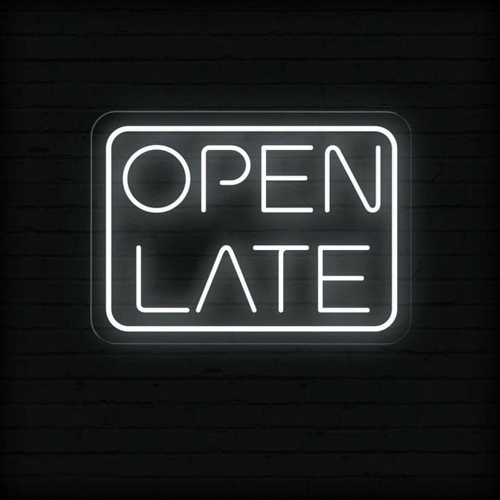 Open Late Business Neon Sign