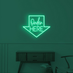 LED Order Here neon sign by Neon.Shop for restaurants, cafés, and food counters