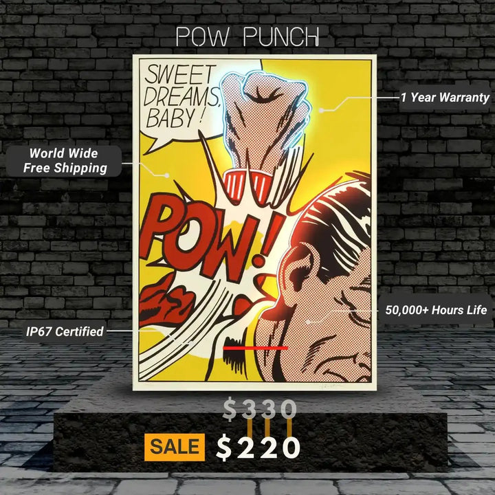 POW Punch UV Light |  Neon Art For Lasting Impressions