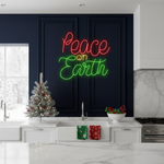 Peace on Earth Merry Christmas Neon Sign by Neon.Shop