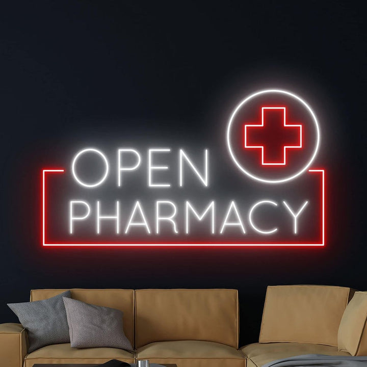 Pharmacy Open Business Neon Sign