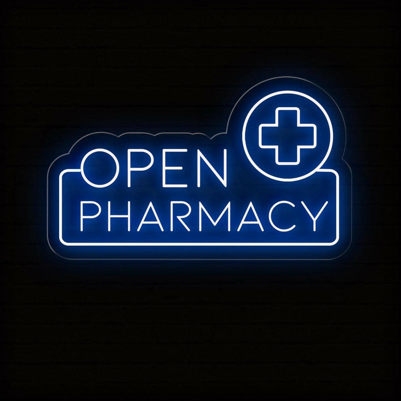 Bright Pharmacy Open LED neon Sign  by Neon.Shop for attracting customers anytime