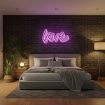 Polychrome Love Word Valentine's Day Neon Sign by manhattanneons.com – Brighten your space with a colorful love statement.
