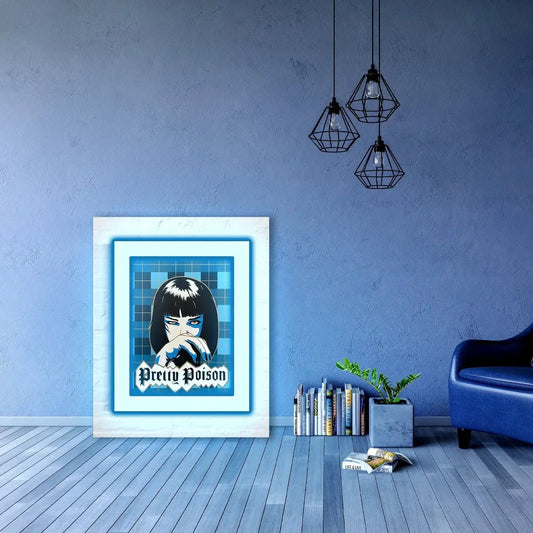 Pretty Poison Blue Lady UV Light | Neon Art Elegance