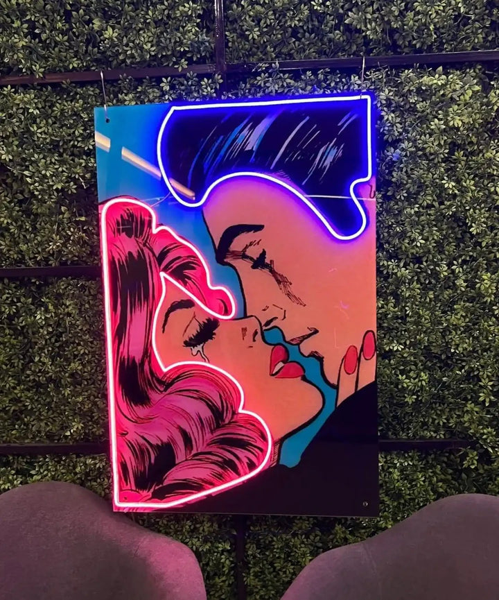 RETRO LOVE UV ART LED NEON SIGN