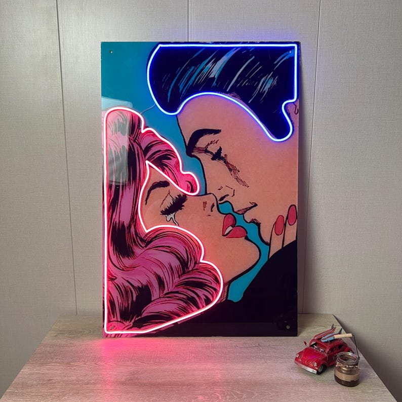 IS THIS LOVE UV ART LED NEON SIGN