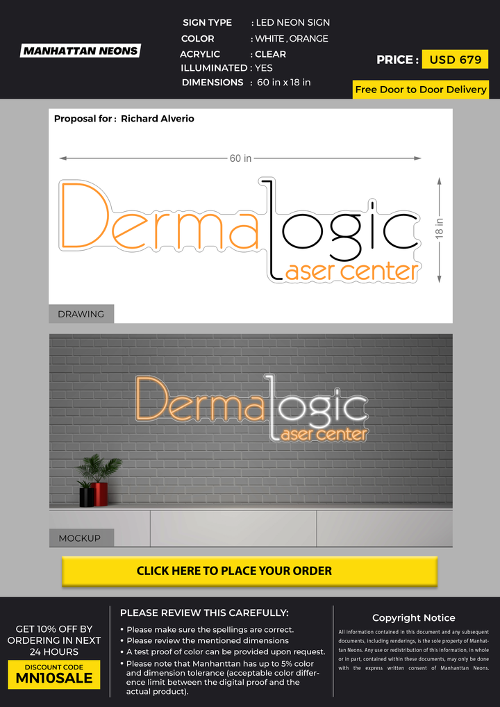 LED Neon Sign FOR Richard Alverio