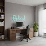 Decorate your home, studio, or event with the Richard Name LED Neon Sign by Neon.Shop. Personalized, vibrant, and eye-catching.