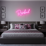 Rosebud Name LED Neon Sign by Neon.Shop. Customizable, durable, and perfect for gifting.