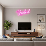Rosebud Name LED Neon Sign by Neon.Shop. Customizable, durable, and perfect for gifting.