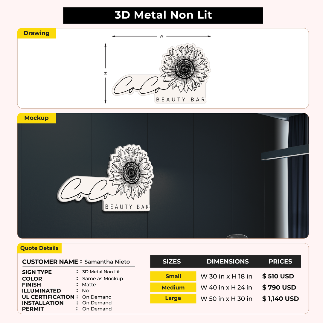 Custom Sign For Samantha Nieto