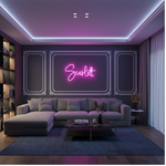 Scarlett Name LED Neon Sign in customizable LED tubing, personalized name wall décor light by Neon.Shop for rooms, events, and gifting