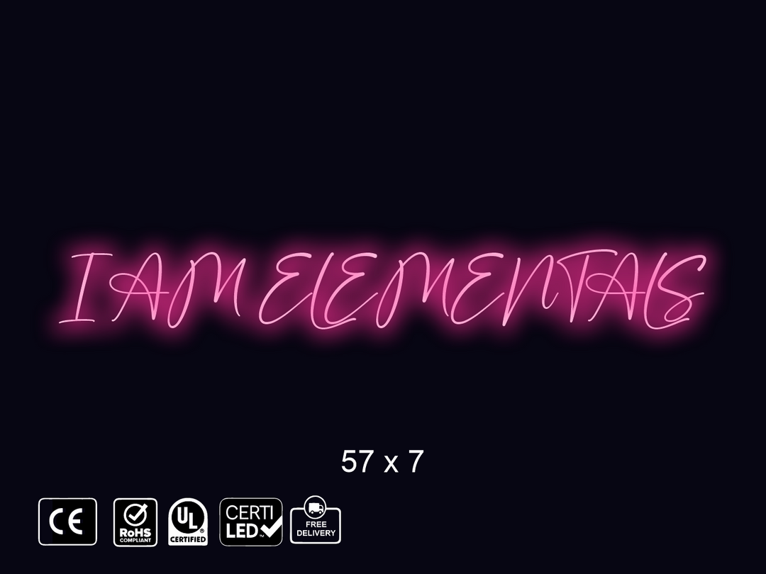 CUSTOM NEON SIGN FOR Elementals