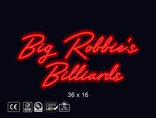 CUSTOM NEON SIGN FOR Robma Gee