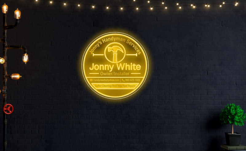 Custom Neon sign for Jonny White