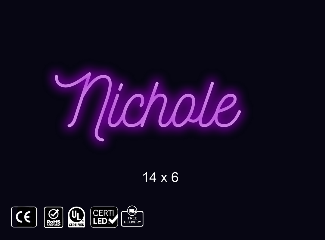 Custom Neon sign for Nichole