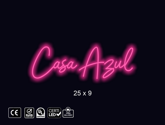 CUSTOM NEON SIGN FOR Casalum inzaaz