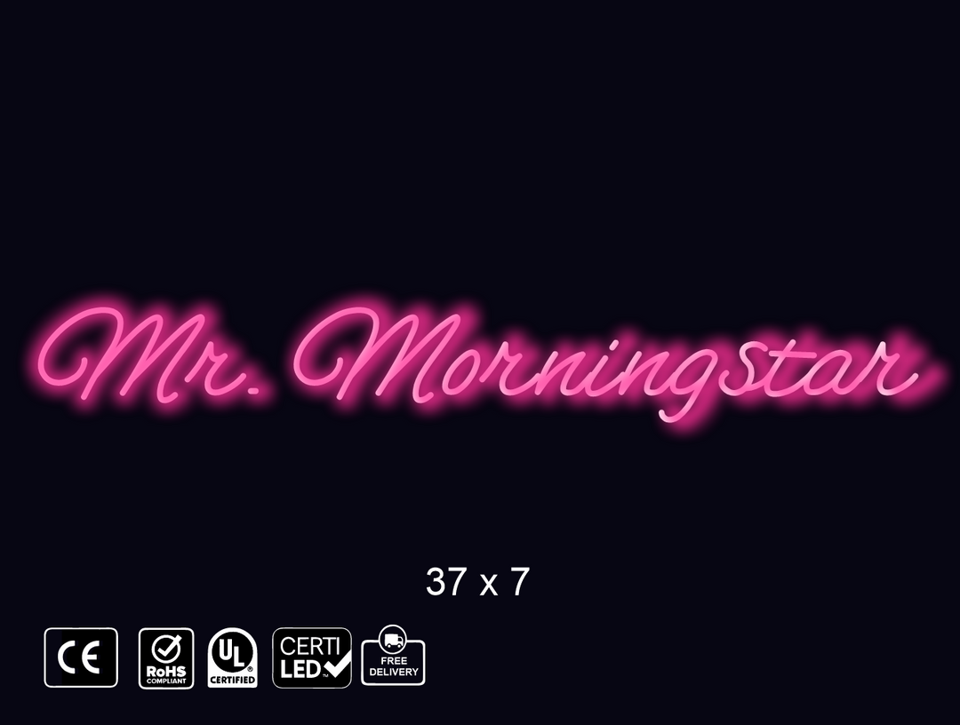 CUSTOM NEON SIGN FOR Mr-Morningstar
