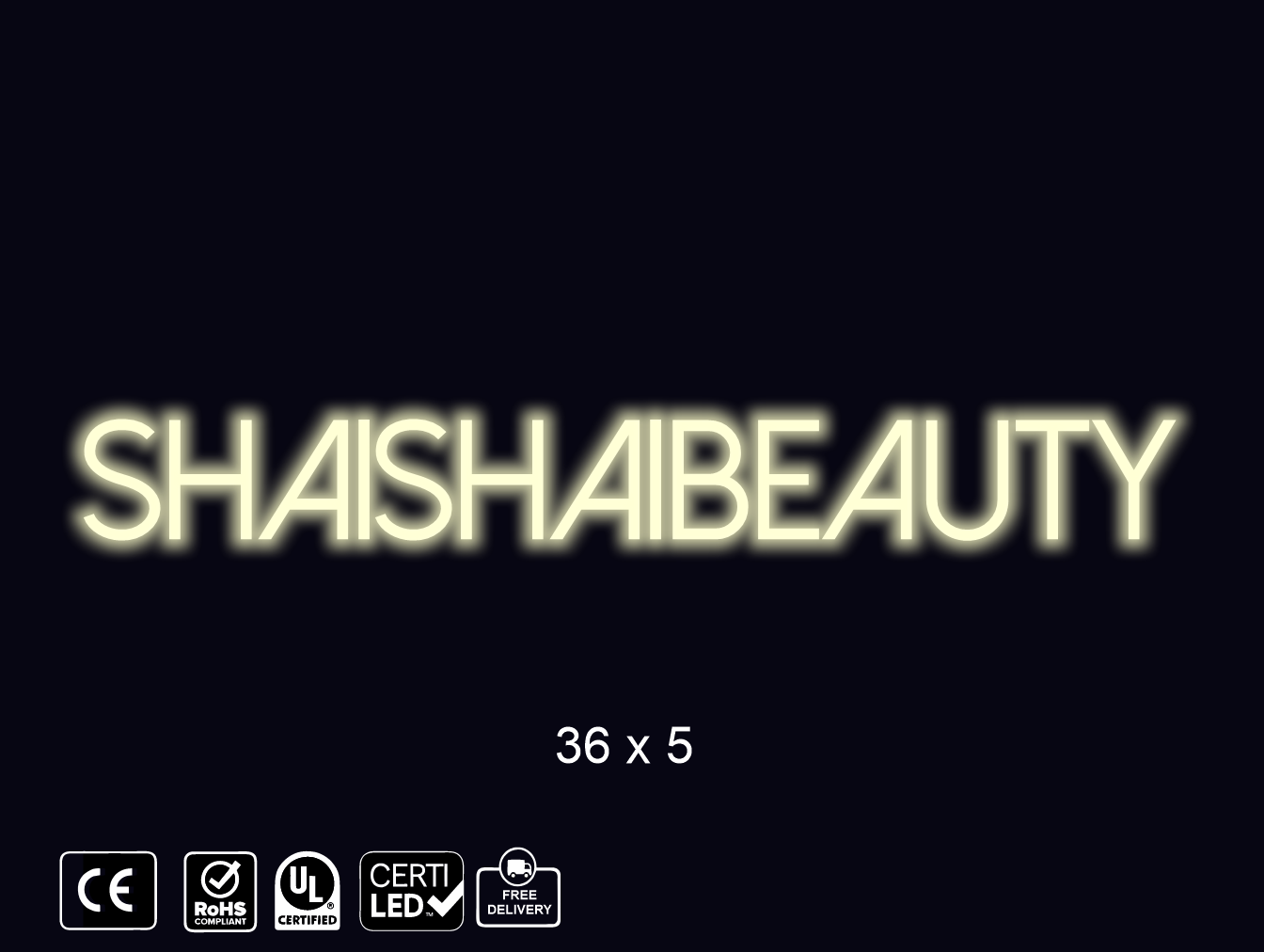CUSTOM NEON SIGN FOR Ibara