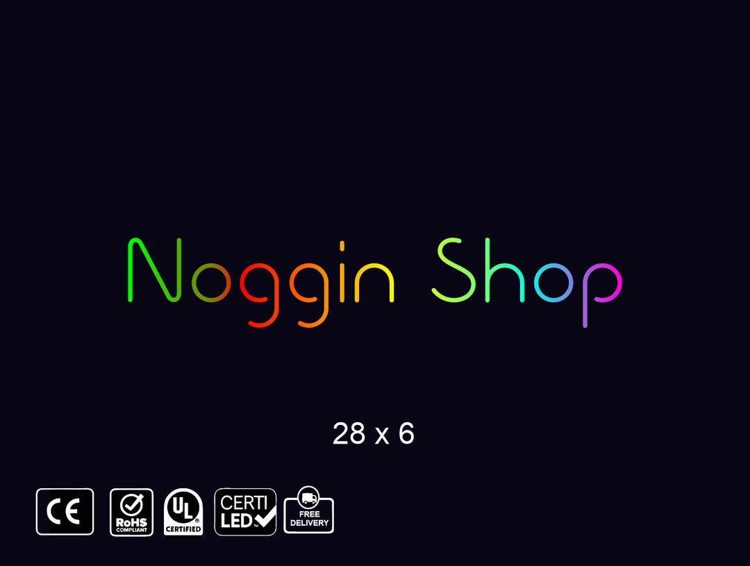 Custom Neon sign for Noggin Shop