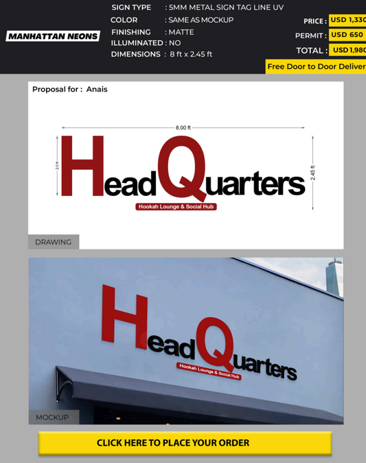 1st Half payment for Anais Headquarters