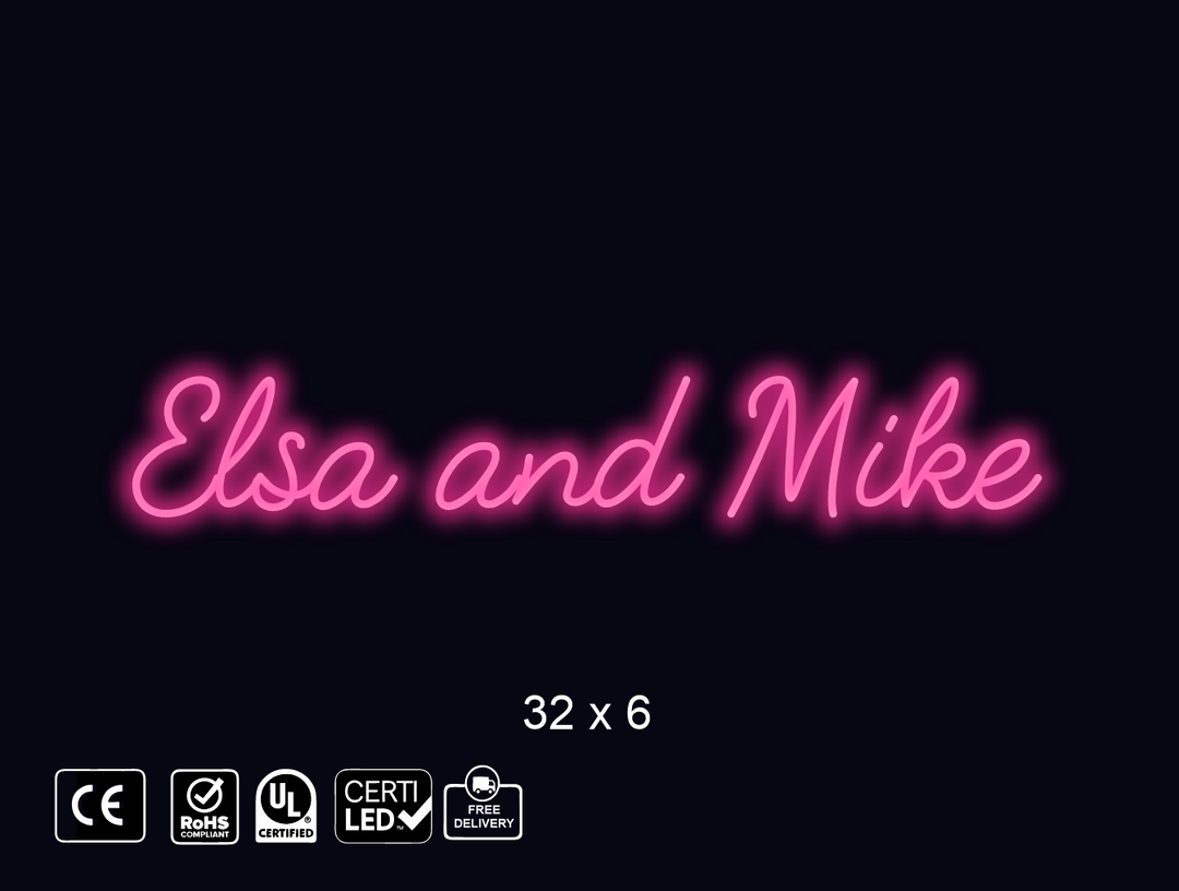 Custom Neon sign for Mhudson