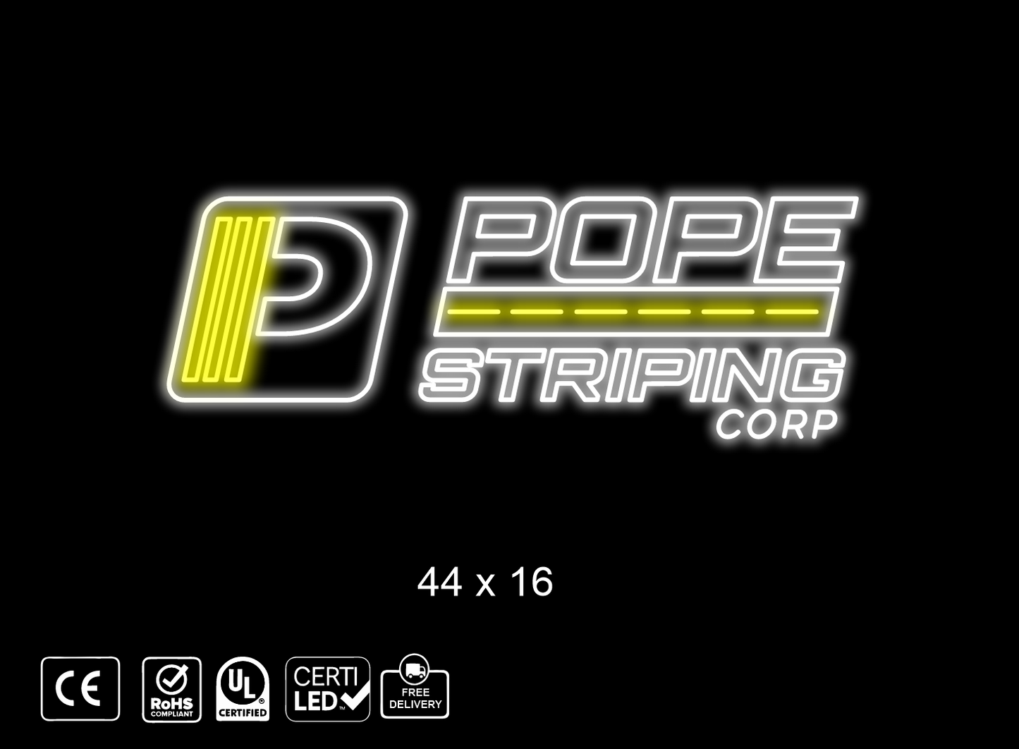 Custom Neon sign for Wayne t Pope