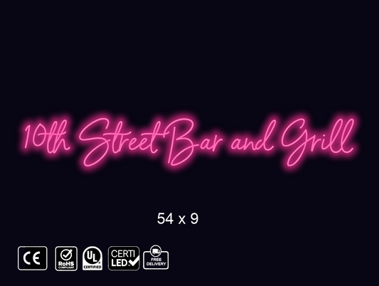 Neon sign for Kelly Kerns