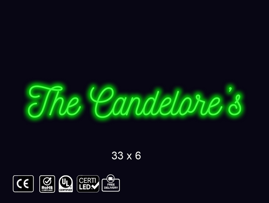 Neon sign for Lcandelore