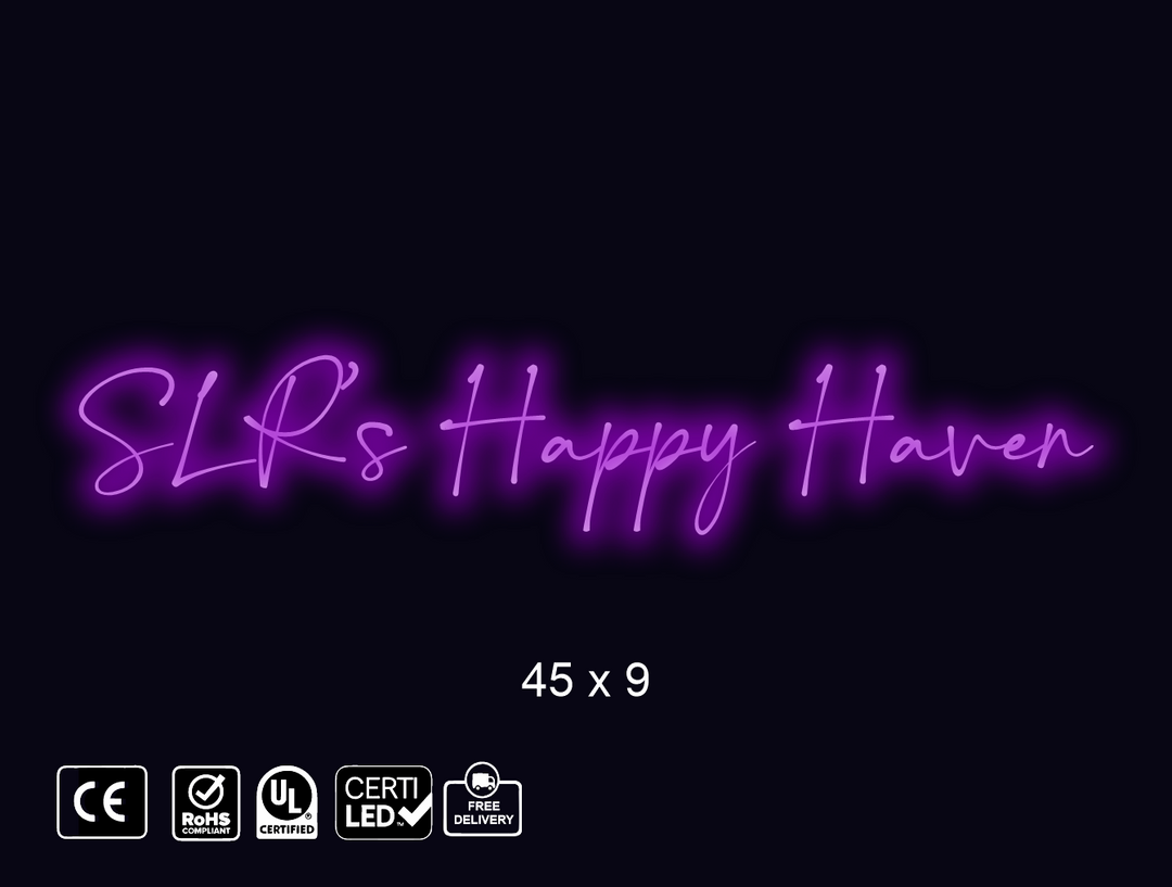 Neon sign for Shann
