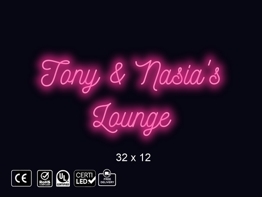 Neon sign for Anthony