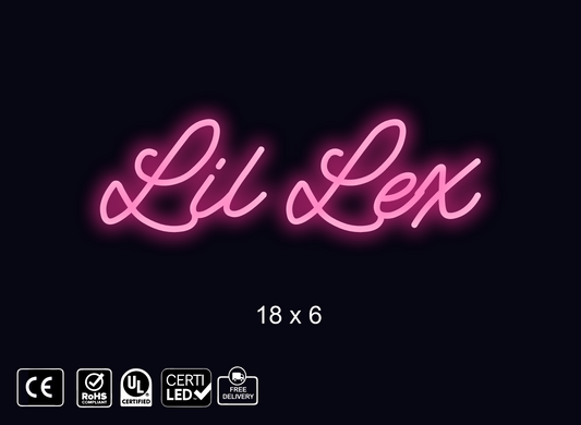 Custom Neon sign for Alexis Williams