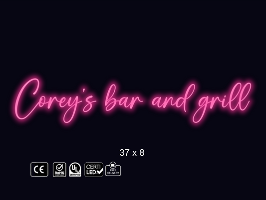 Custom Neon sign for Btd 645