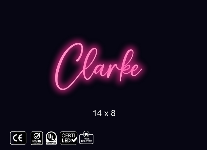 Custom Neon sign for Kelly Clarke
