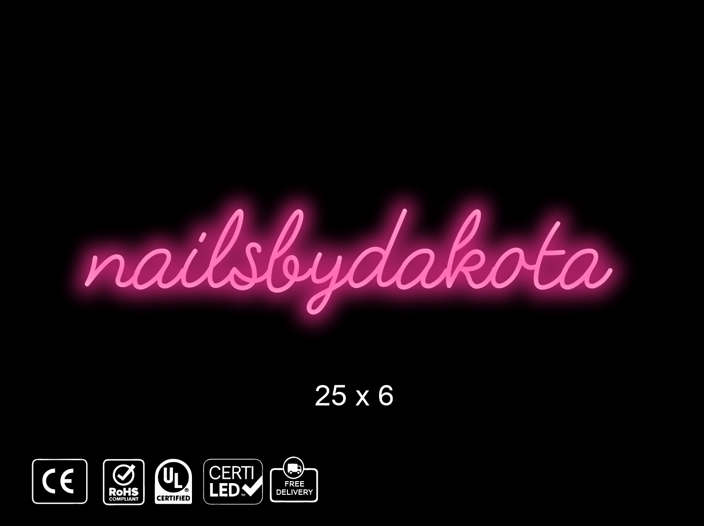 Custom Neon sign for Roy Dak