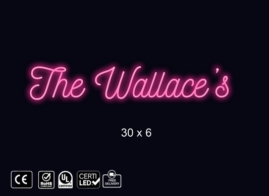 Custom neon sign for Rick Wallace