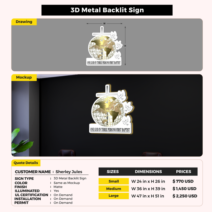 Custom Signs for Sherley Jules