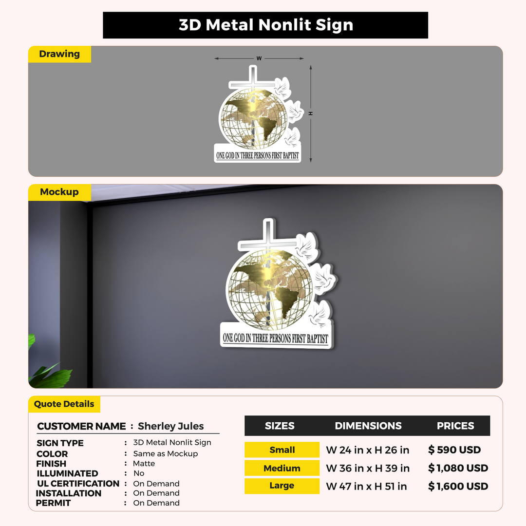 Custom Signs for Sherley Jules