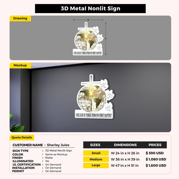 Custom Signs for Sherley Jules