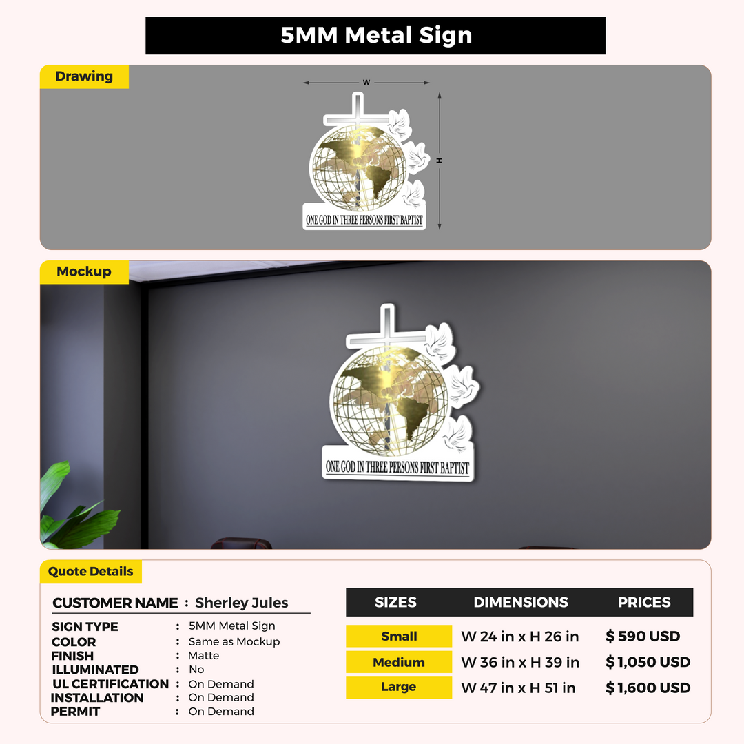 Custom Signs for Sherley Jules