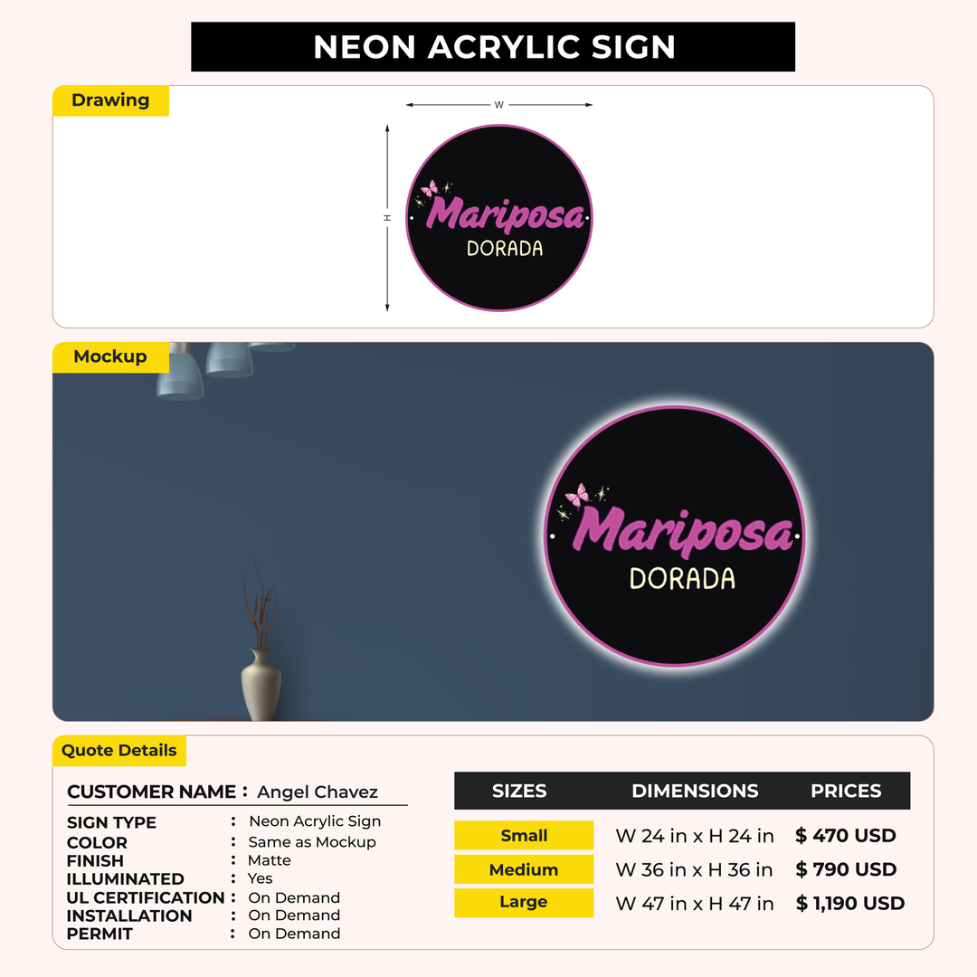 Custom Sign For Angel Chavez