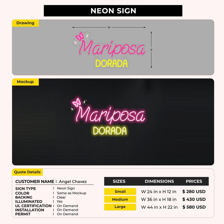 Custom Sign For Angel Chavez