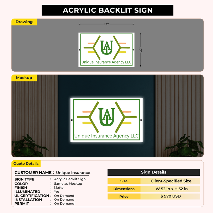 Custom Signs For Unique Insurance